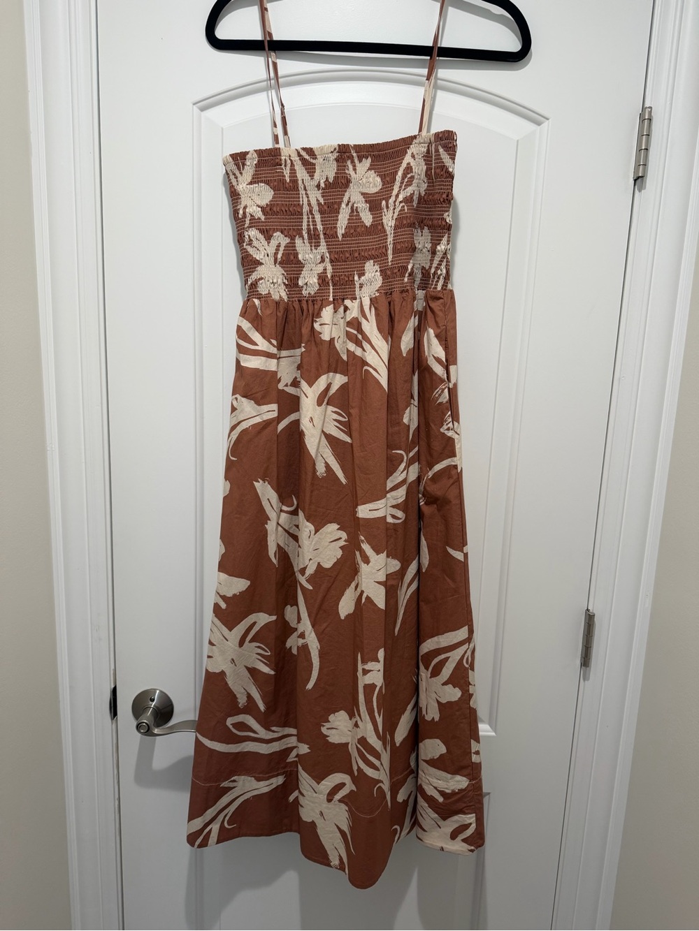 Smocked Midi Dress